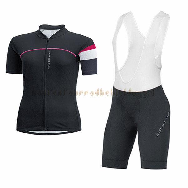 Frau Gore Bike Wear Kurzarmtrikot 2017 Und Kurze Tragerhose shwarz